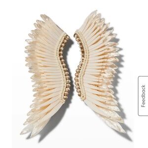 Mignonne Gavigan Cream Wing Earrings